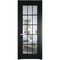 Межкомнатная дверь эмаль Profil Doors 4.1.2 (р.15) PD блэк стекло прозрачное
