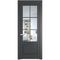 Межкомнатная дверь эмаль Profil Doors 3.2.2 (р.6) PD графит стекло прозрачное