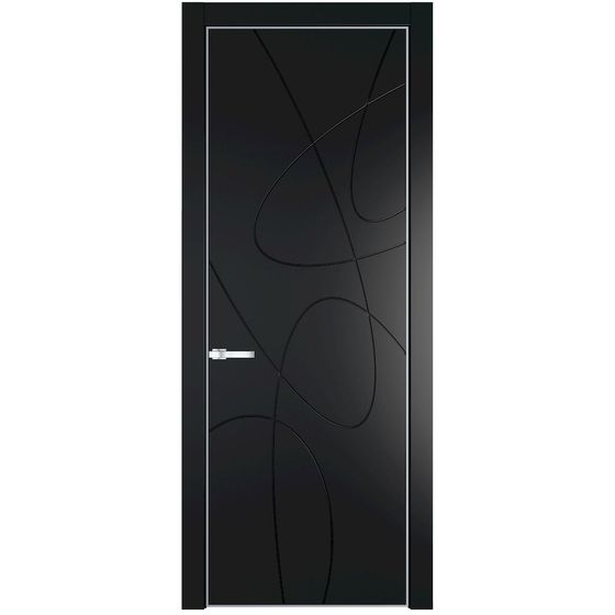 Фото межкомнатной двери эмаль Profil Doors 6PE блэк глухая кромка матовая