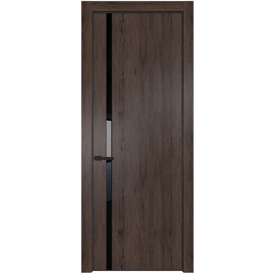Profil Doors 21NA дуб тобакко стекло чёрный лак