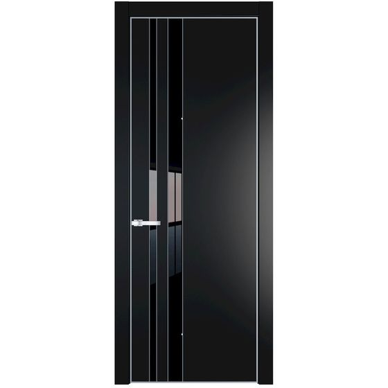 Profil Doors 20PA блэк профиль серебро стекло чёрный лак