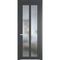 Межкомнатная дверь эмаль Profil Doors 1.7.2PD графит остеклённая
