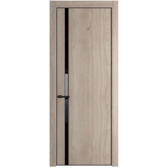 Profil Doors 21NA дуб сонома стекло чёрный лак