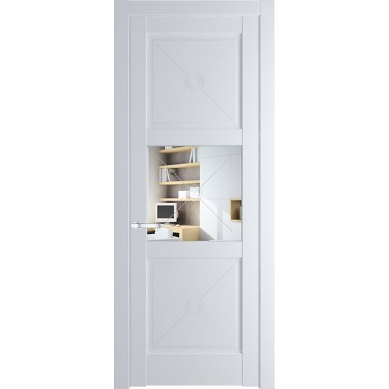 Межкомнатная дверь эмаль Profil Doors 1.4.2PM вайт остеклённая