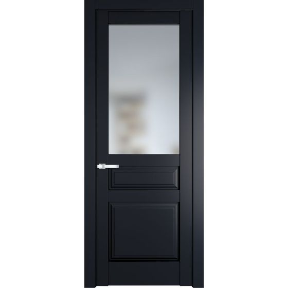 Межкомнатная дверь эмаль Profil Doors 4.5.3PD нэви блу остеклённая