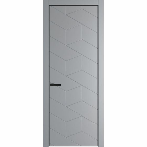 Фото межкомнатной двери эмаль Profil Doors 9PE смоки глухая кромка чёрная