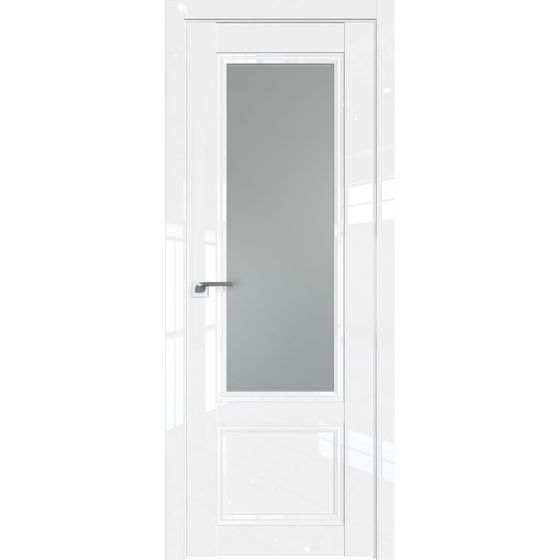 Межкомнатная дверь глянцевая Profil Doors 129L белый люкс остеклённая