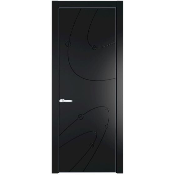 Фото межкомнатной двери эмаль Profil Doors 5PE блэк глухая кромка матовая