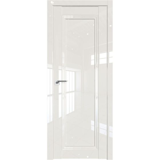 Межкомнатная дверь глянцевая Profil Doors 2.100L магнолия люкс глухая