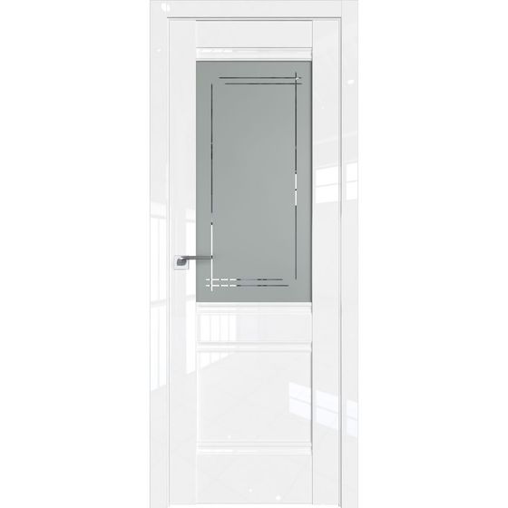 Фото двери Profil Doors 2L белый люкс стекло мадрид