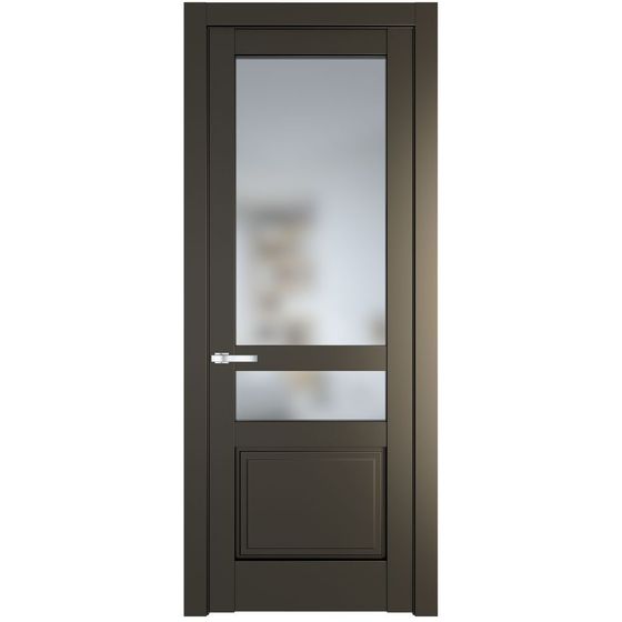 Межкомнатная дверь эмаль Profil Doors 3.5.4PD перламутр бронза стекло матовое