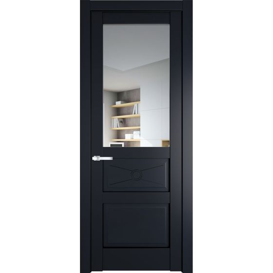 Межкомнатная дверь эмаль Profil Doors 1.5.2PM нэви блу остеклённая