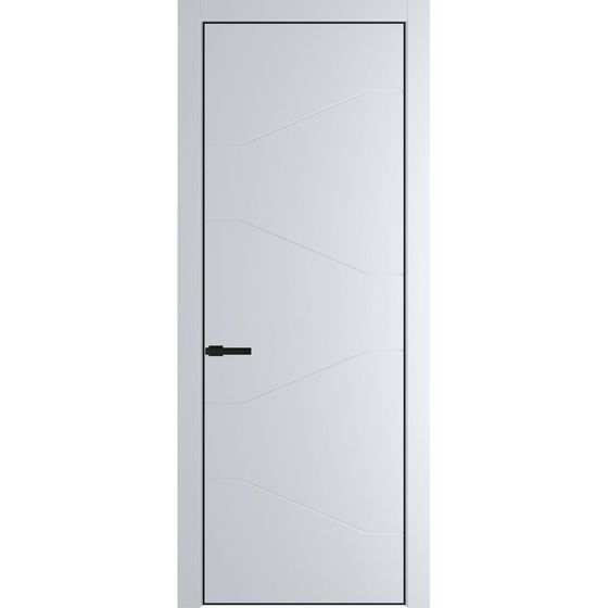 Фото межкомнатной двери эмаль Profil Doors 2PE вайт глухая кромка чёрная