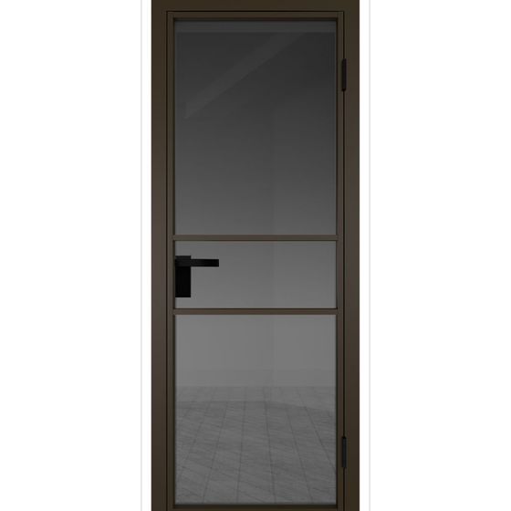 Межкомнатная дверь алюминиевая Profil Doors 2AG деорэ остеклённая