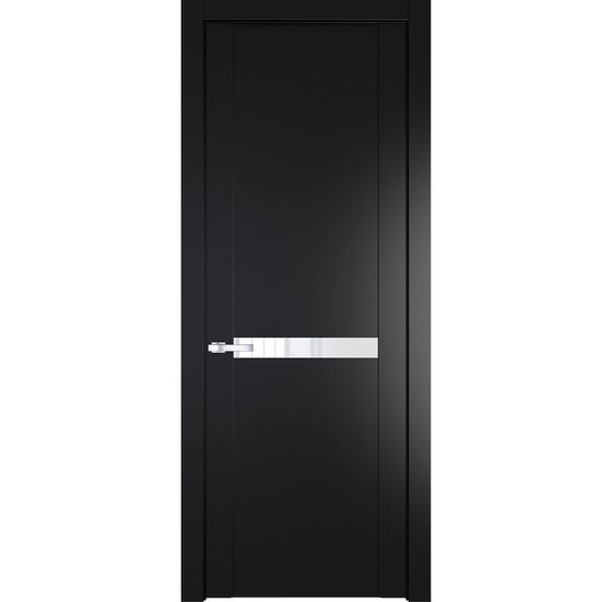 Межкомнатная дверь эмаль Profil Doors 1.4P блэк стекло лак классик