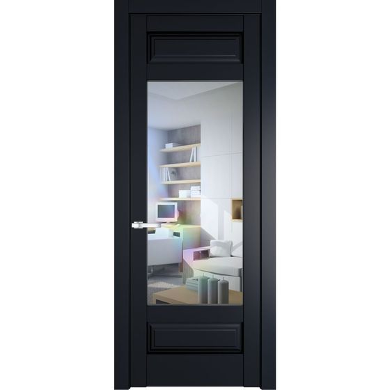 Межкомнатная дверь эмаль Profil Doors 4.3.3PD нэви блу остеклённая