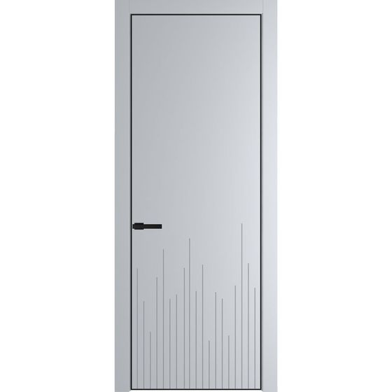 Фото межкомнатной двери эмаль Profil Doors 7PE лайт грей глухая кромка черная