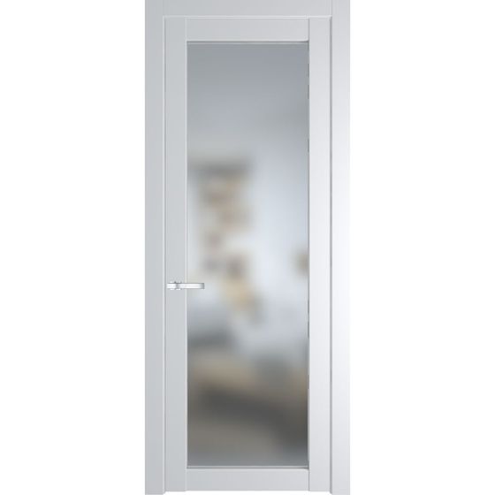 Межкомнатная дверь эмаль Profil Doors 1.1.2PD крем вайт остеклённая