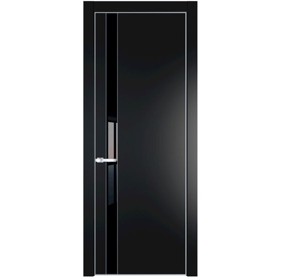 Profil Doors 18PA блэк профиль серебро стекло чёрный лак