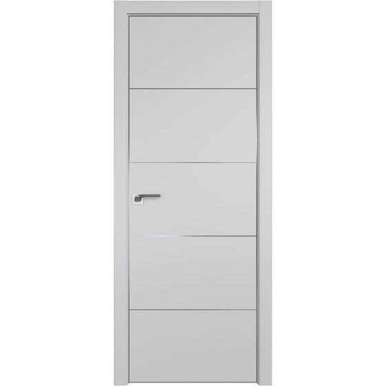 Межкомнатная дверь unilack Profil Doors 107E манхэттен с алюминиевым молдингом