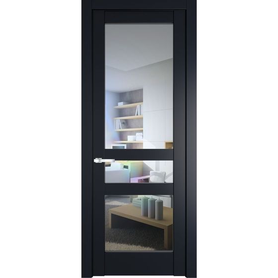 Межкомнатная дверь эмаль Profil Doors 4.5.2PD нэви блу остеклённая