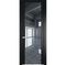Межкомнатная дверь эмаль Profil Doors 1.7P блэк зеркало