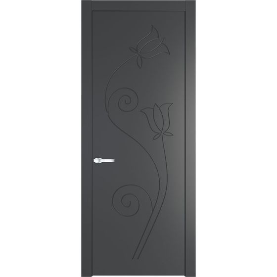 Межкомнатная дверь эмаль Profil Doors 5PW графит глухая