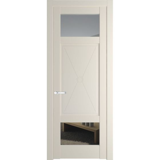 Межкомнатная дверь эмаль Profil Doors 1.3.2PM кремовая магнолия остеклённая