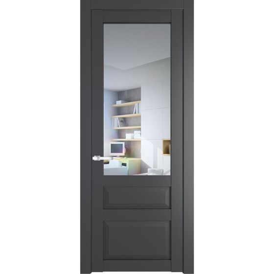 Межкомнатная дверь эмаль Profil Doors 2.5.3PD графит остеклённая