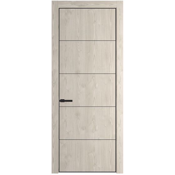 Profil Doors 15NA каштан светлый глухая профиль чёрный матовый