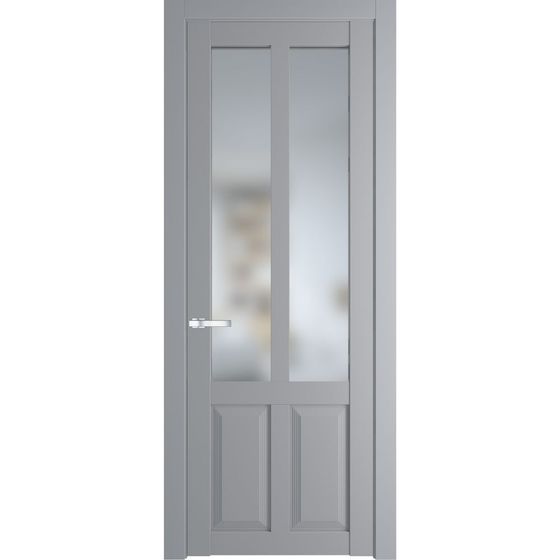 Межкомнатная дверь эмаль Profil Doors 2.8.2PD смоки остеклённая
