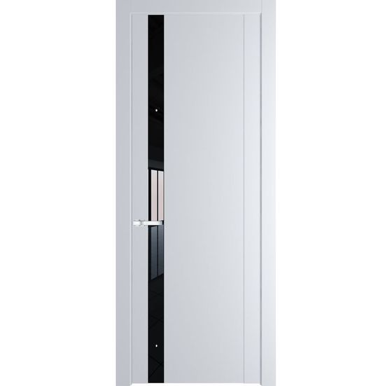 Межкомнатная дверь эмаль Profil Doors 1.2 P стекло чёрный лак