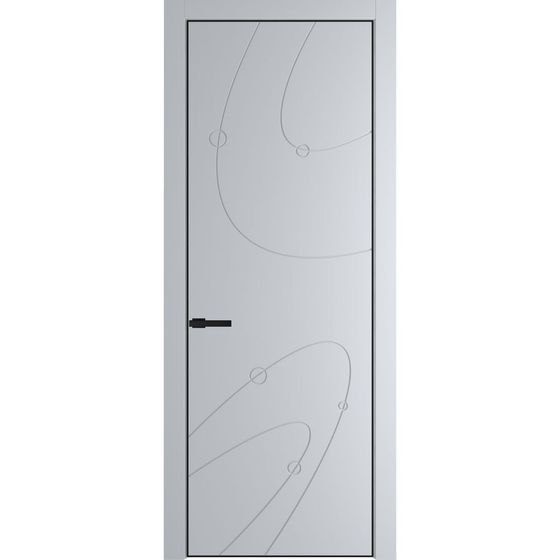 Фото межкомнатной двери эмаль Profil Doors 5PE лайт грей глухая кромка чёрная