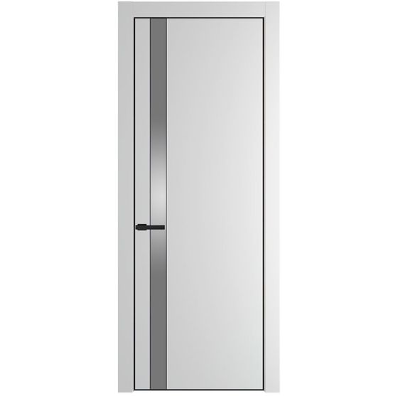 Profil Doors 18PA крем вайт профиль чёрный матовый стекло серебро матлак
