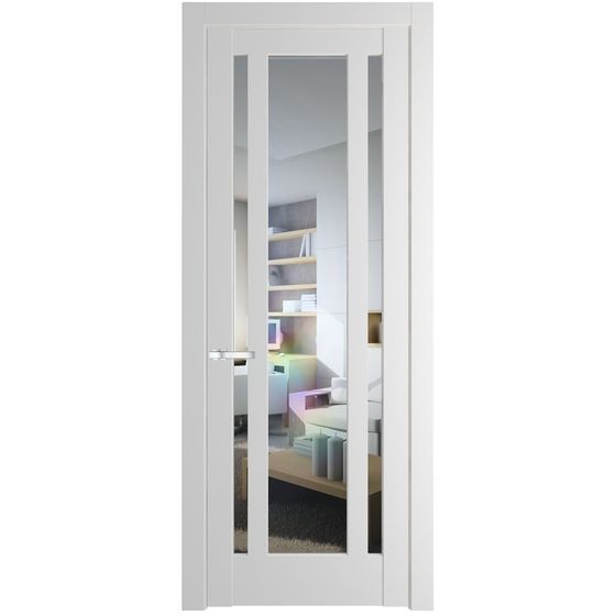 Межкомнатная дверь эмаль Profil Doors 3.5.2PM крем вайт остеклённая