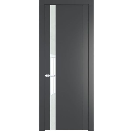 Межкомнатная дверь эмаль Profil Doors 1.2P графит стекло белый лак