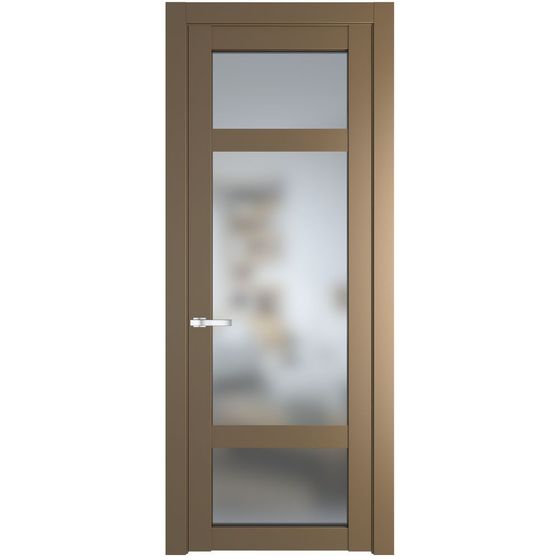Межкомнатная дверь эмаль Profil Doors 2.3.2PD перламутр золото стекло матовое
