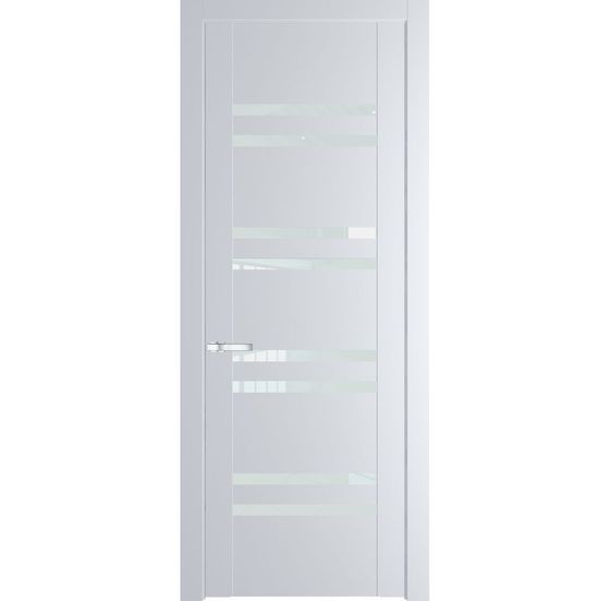 Межкомнатная дверь эмаль Profil Doors 1.6P вайт стекло белый триплекс