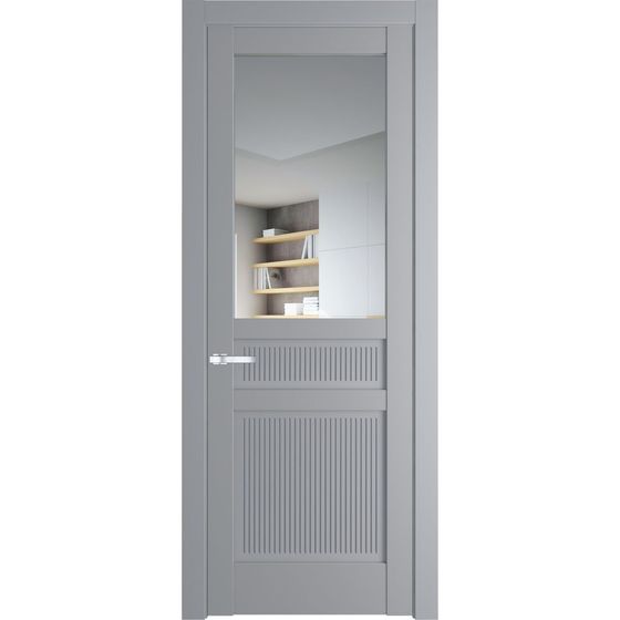 Межкомнатная дверь эмаль Profil Doors 2.3.2PM смоки остеклённая