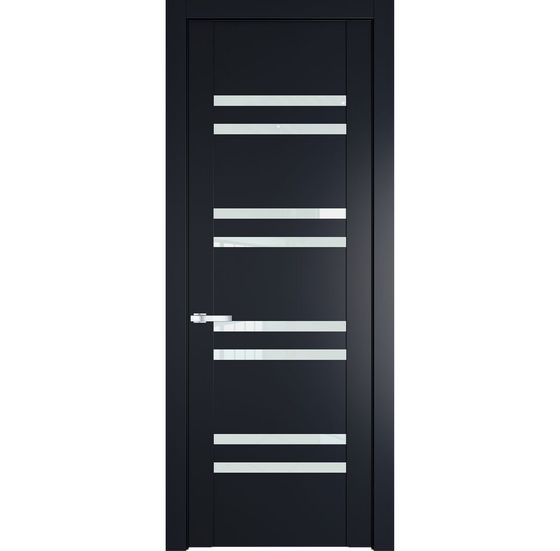 Межкомнатная дверь эмаль Profil Doors 1.6P нэви блу стекло белый триплекс