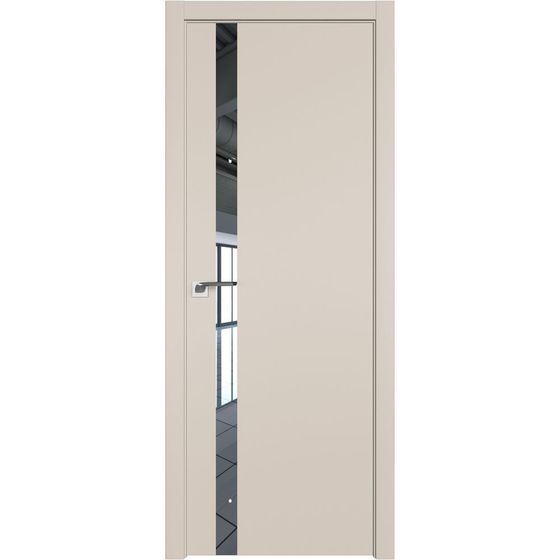 Межкомнатная дверь unilack Profil Doors 6E санд со вставкой