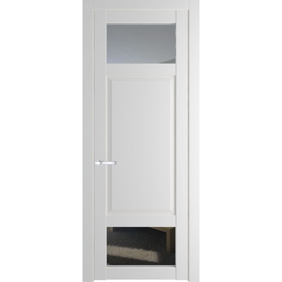 Межкомнатная дверь эмаль Profil Doors 2.3.4PD крем вайт остеклённая