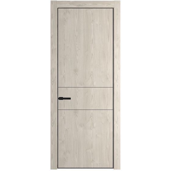 Profil Doors 14NA каштан светлый глухая профиль чёрный матовый