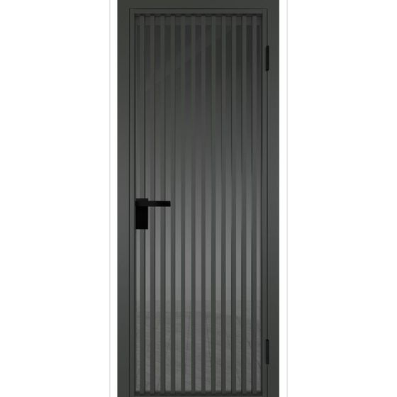 Межкомнатная дверь алюминиевая Profil Doors 11AG серая ночь остеклённая