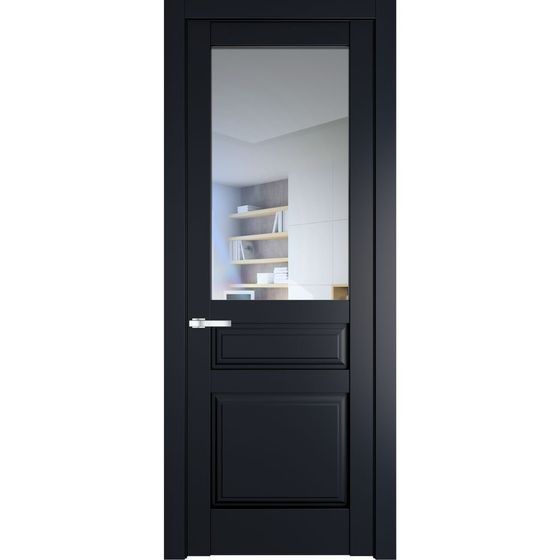 Межкомнатная дверь эмаль Profil Doors 4.5.3PD нэви блу остеклённая